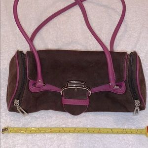 Cole Haan Alexa Suede/Leather Shoulder Bag. EUC